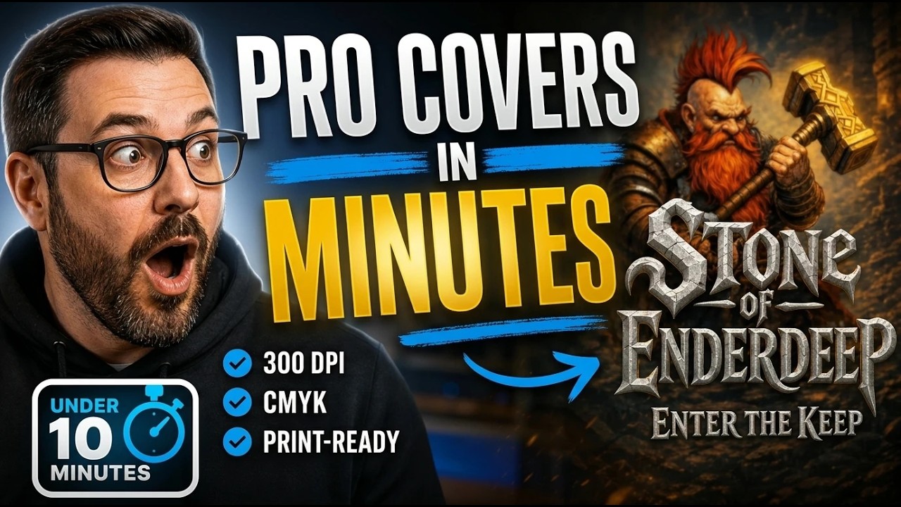 How to Make a Professional Book Cover (Print + Ebook) | 300 DPI, CMYK & Print-Ready in Storyloft