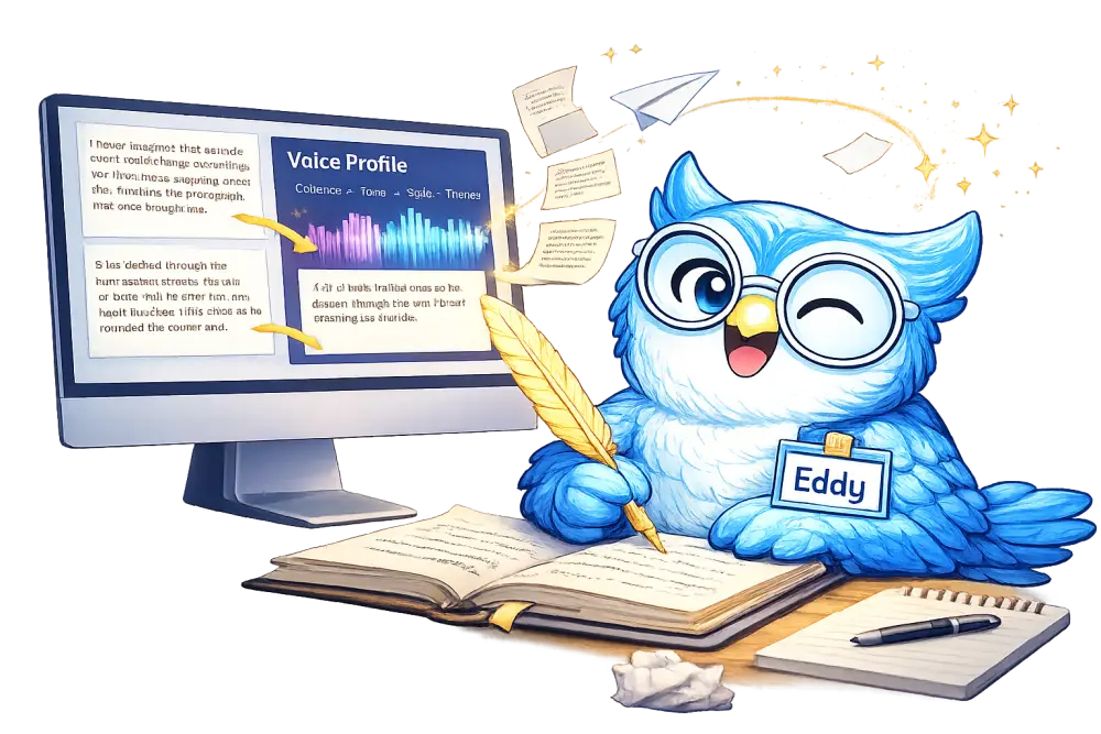 Storyloft creates an author profile based on your writing style. AI uses it to write in your voice.