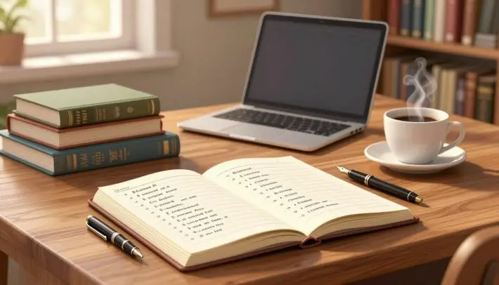 outline format for writing a book