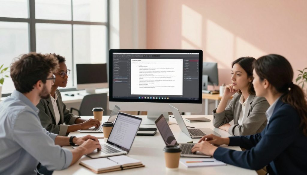 Collaboration features in book writing software