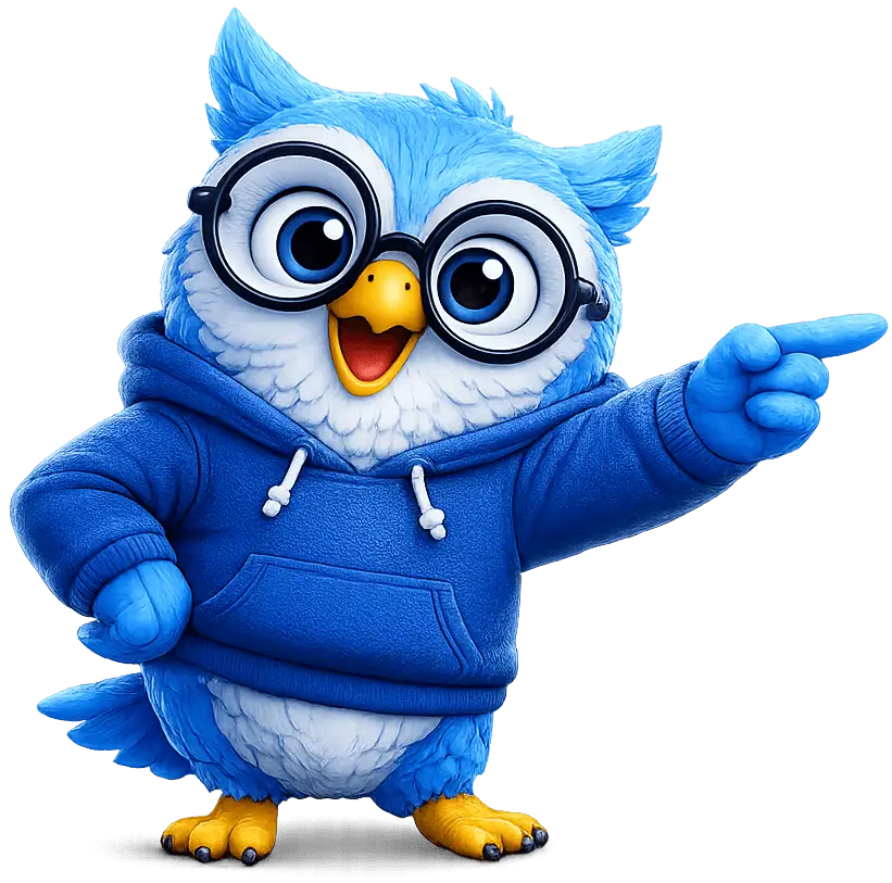 Eddy pointing to Storyloft's AI Benefits
