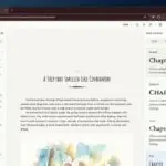 Storyloft editor showing a book page with a right sidebar of chapter heading style options