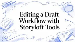 Editing a Draft Workflow with Storyloft Tools