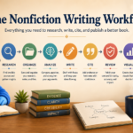 Eddy the Owl, Storyloft's mascot, shows the details that go into writing a non-fiction book. Features that Storyloft has built in.