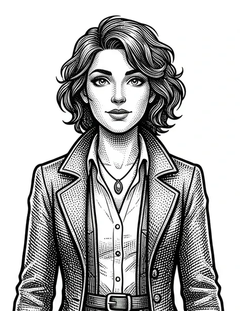 Mara rendered in a vintage engraving book illustration style