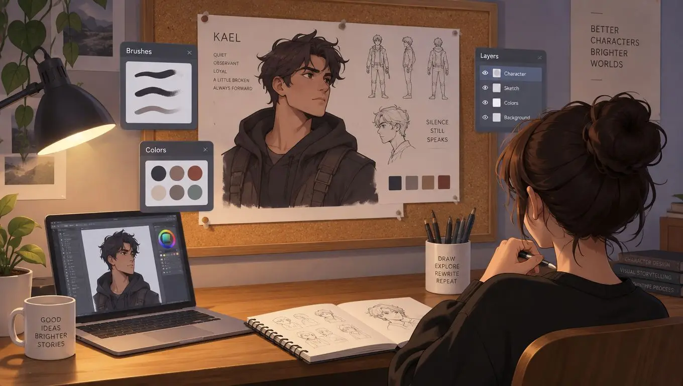 Screenshot from https://storyloft.com/character-creator